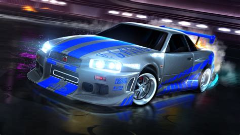 rocket league r34|Fast & Furious Nissan Skyline 